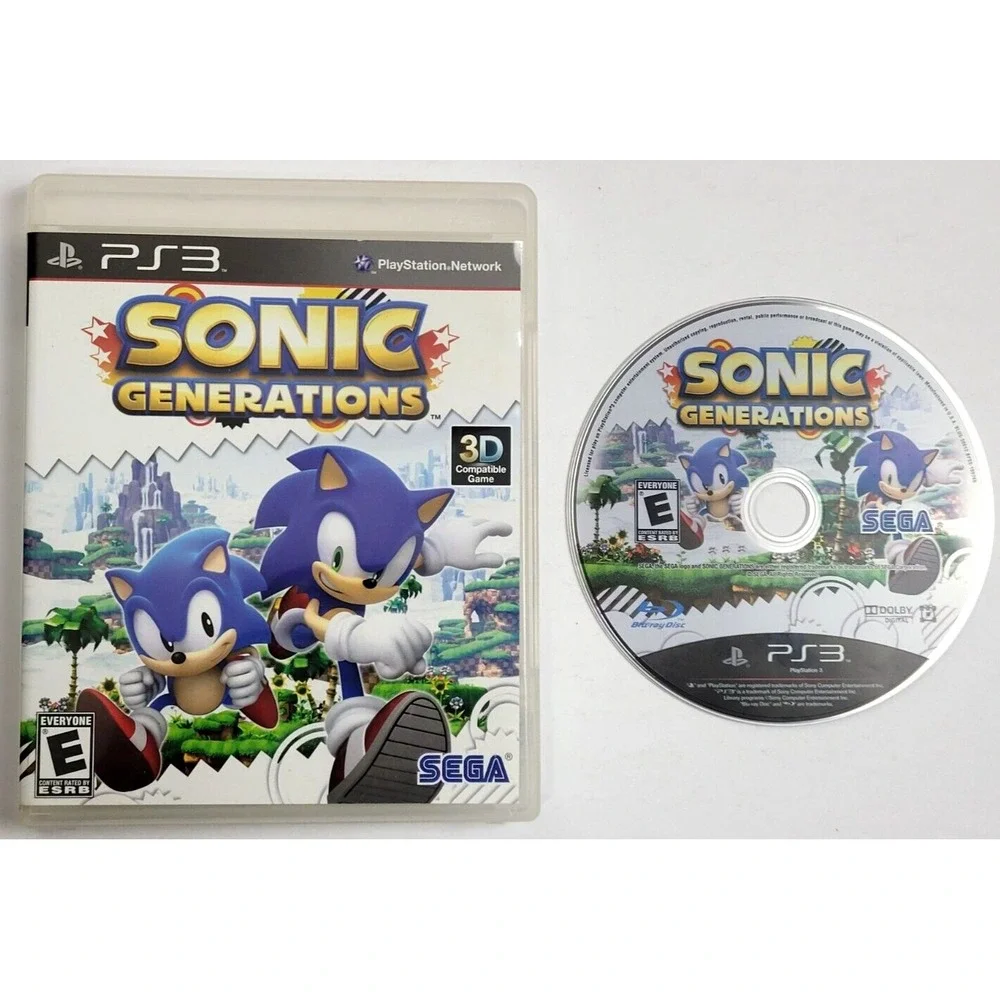 SONIC GENERATIONS - PS3 GAME - ‎ GAME & CASE